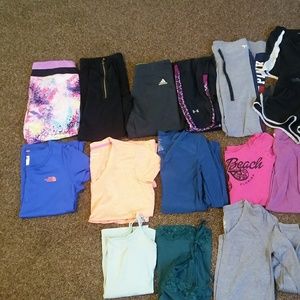 Workout clothes vs,,adidas,under armour